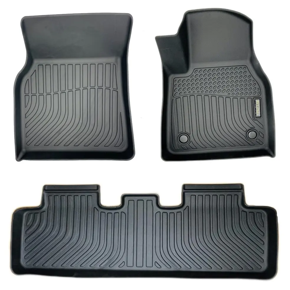 Tesla Model Y – 2022 – 2024 – All Badges – 3D / 5D TPE All Weather Car Floor Mats – Right Hand Drive