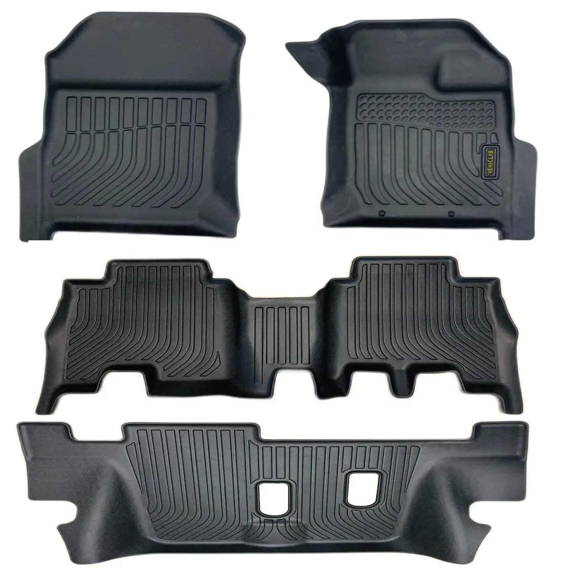 Isuzu MU-X MUX 3 Rows – 2021 – 2025 – 3D/5D All Weather Car Floor Mats – Right Hand Drive