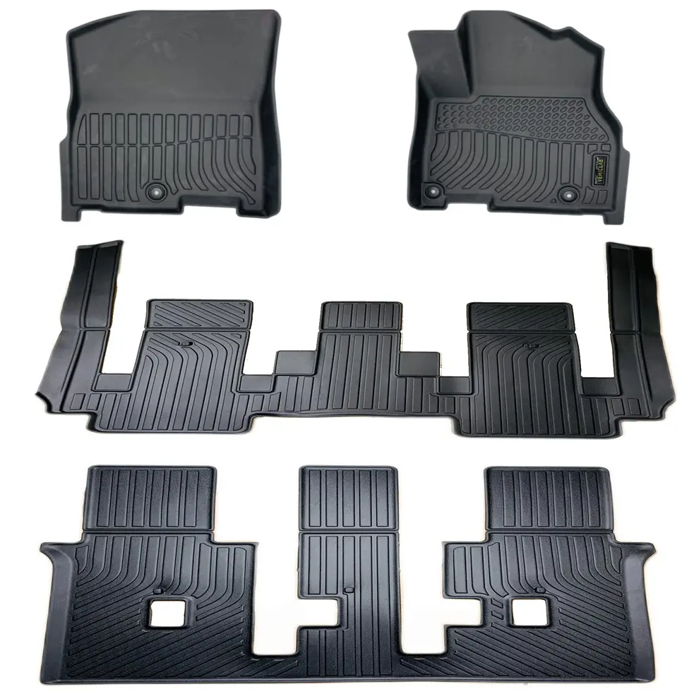 Kia Carnival – 2020 – 2025 – 3 ROWS – KA4 Series – 3D/5D All Weather Car Floor Mats – Right Hand Drive
