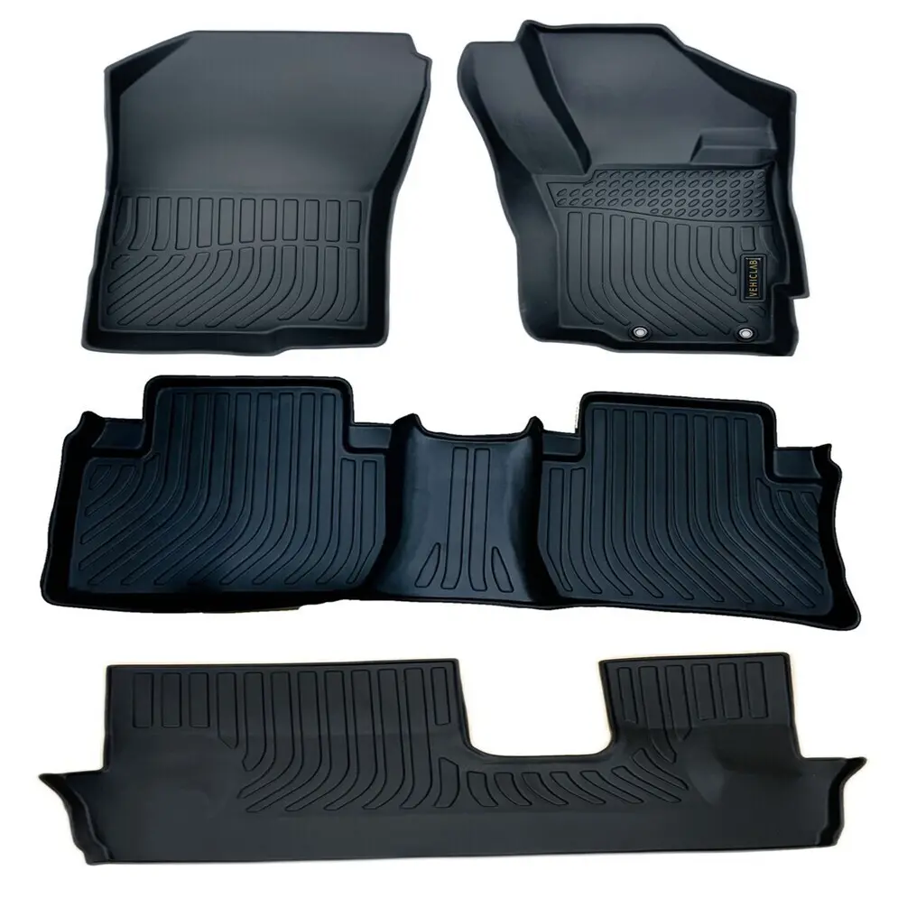 Mitsubishi Outlander – 2012-2021 – 3 Rows – ZJ/ZK/ZL Series – All Weather Car Floor Mats – Right Hand Drive